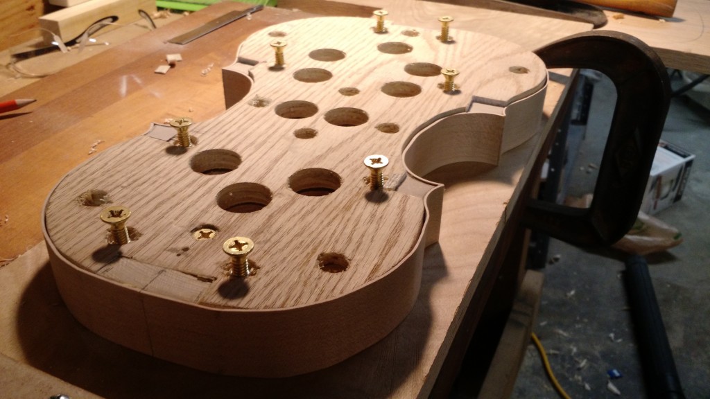 Except that one that's stil there holding the fixture together